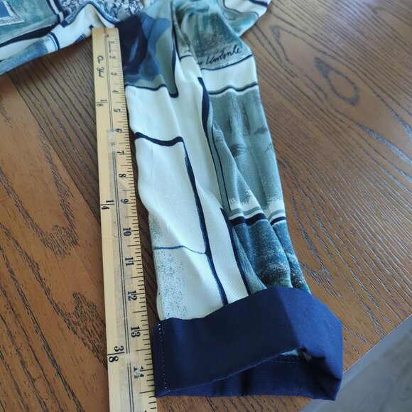 Vintage PERI Petites long sleeve open concept art abstract jacket size 12 petite - Picture 13 of 14